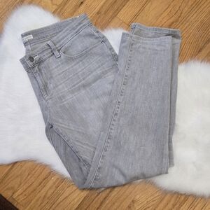 Eileen Fisher Organic Cotton Gray Jeans Sz 10